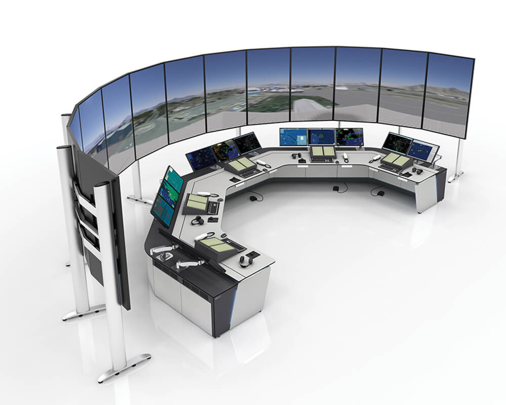 Aviation Console Desks | Control Room Furniture For Aerospace | Lund Halsey