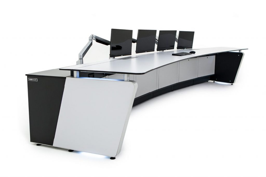LundHalsey Kontrol Command fixed height control room console