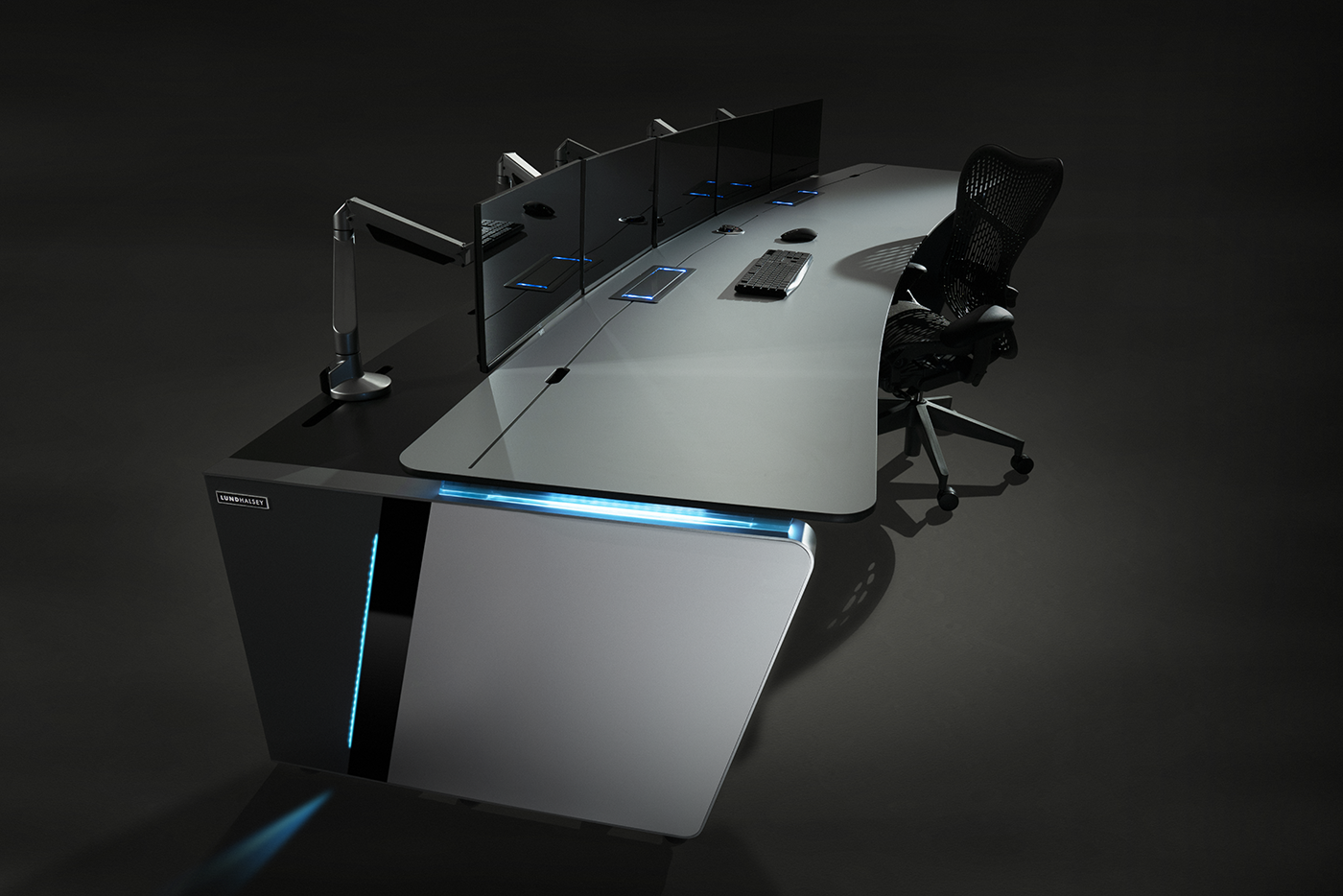 LundHalsey Kontrol Plus Fixed Height Control Room Console Kontrol Plus