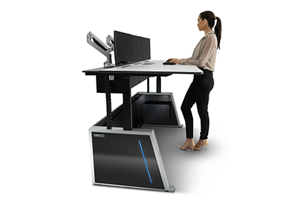 Visionline VL3 3-4 Medium Model Stood Standing Adjustable Console Control Room Desk