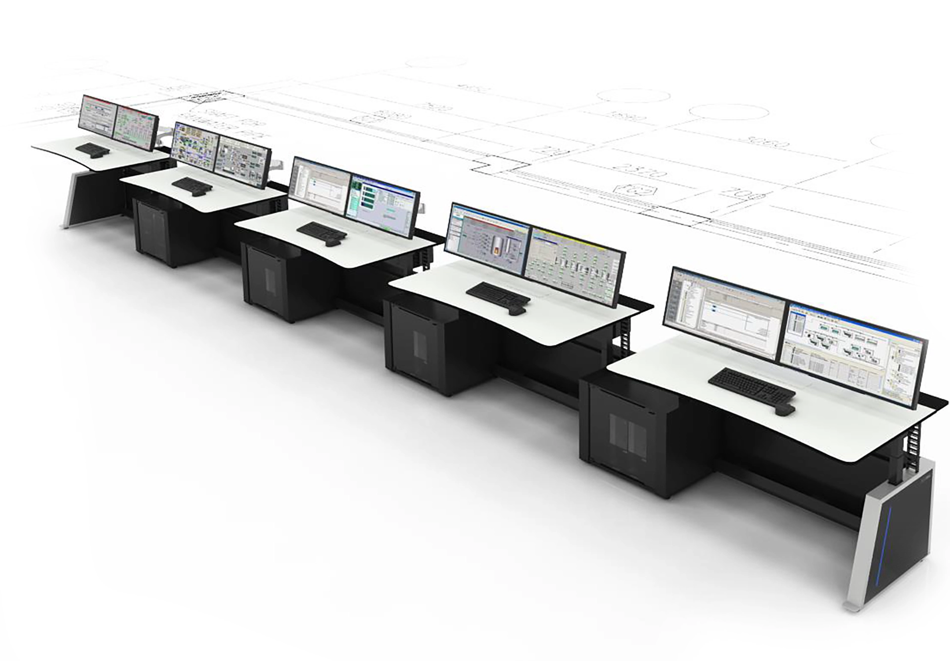 Al-Kharsaah Solar Power Plant Control Room