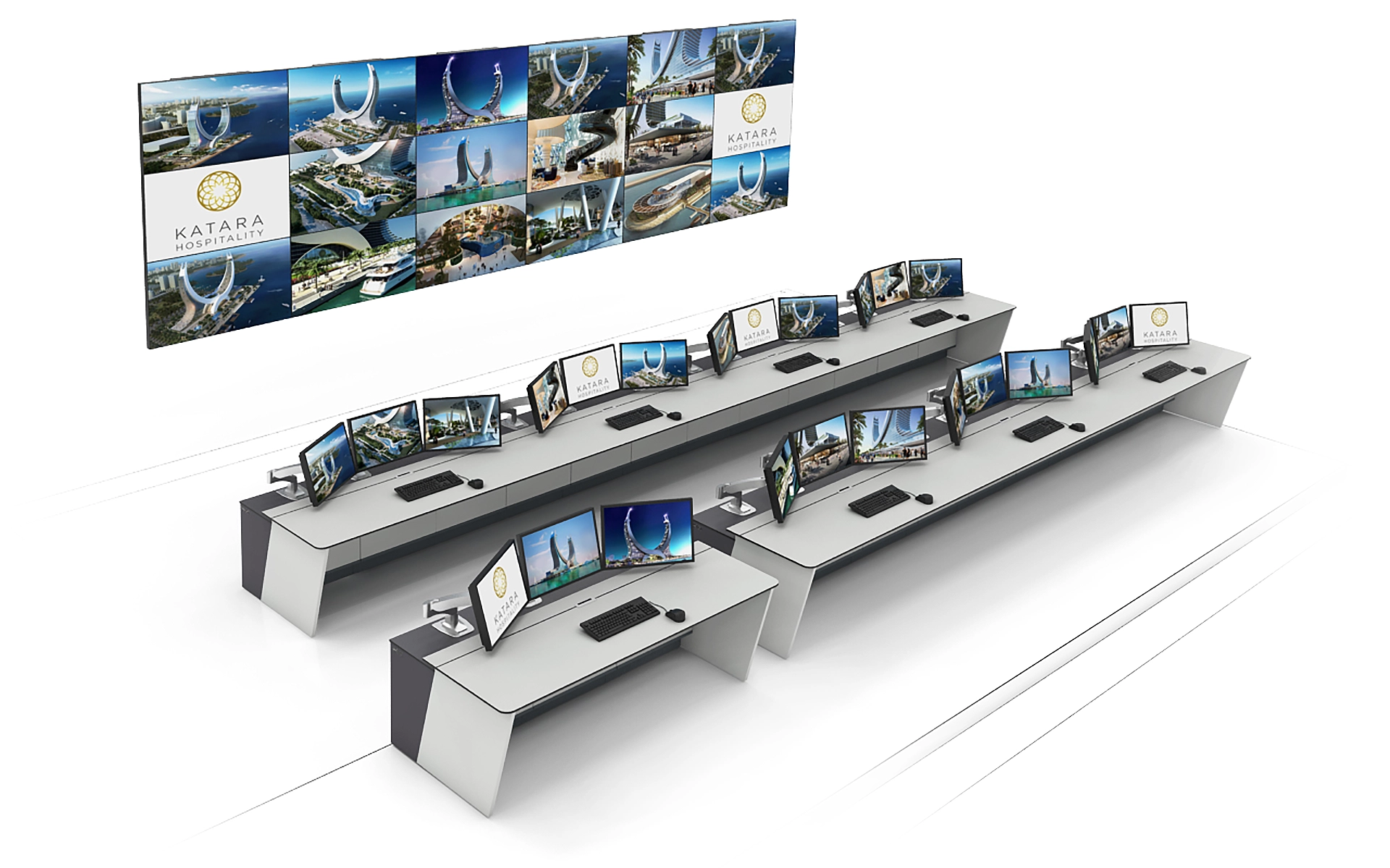 Katara Towers Control Room, Doha, Qatar