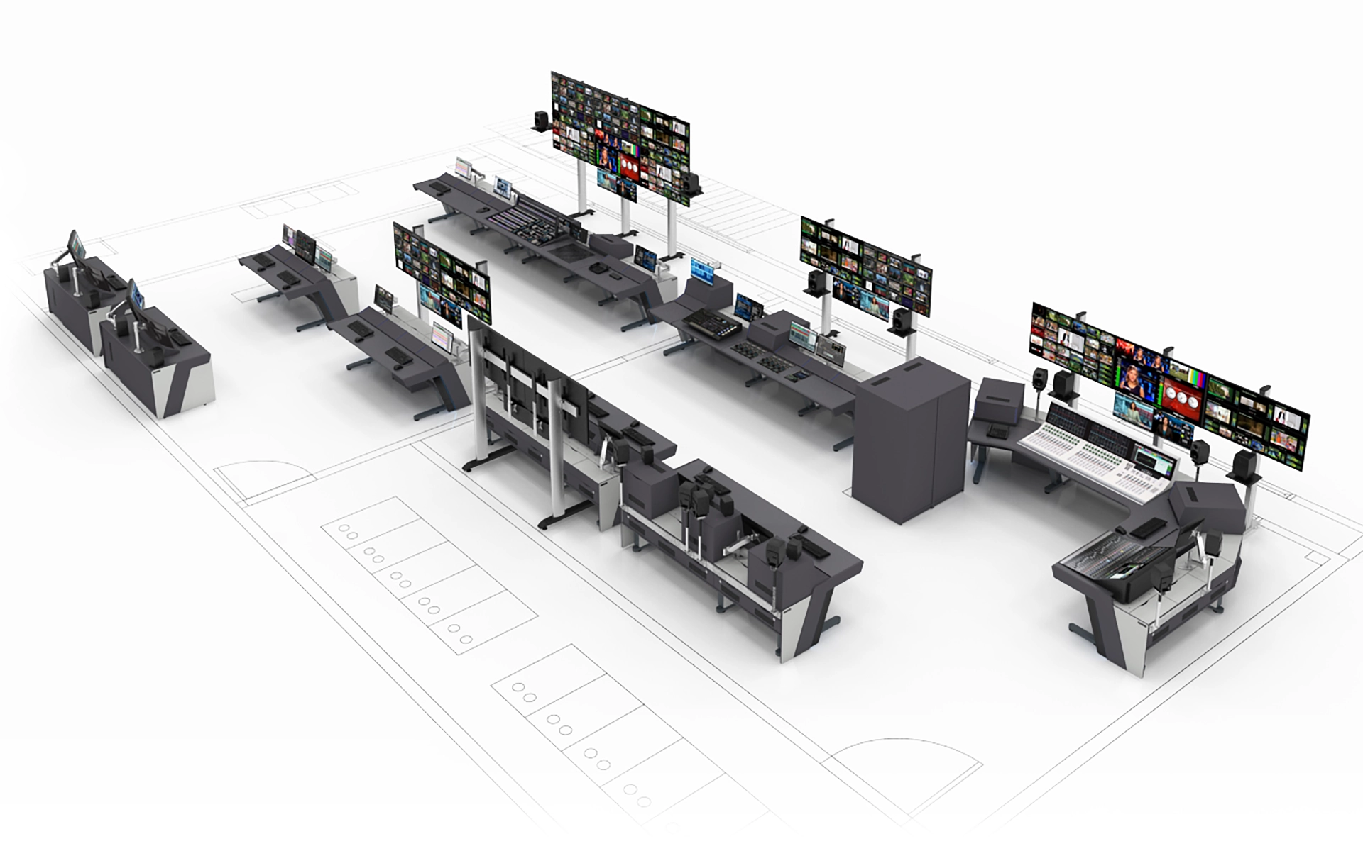 Kuwait TV & Radio control room