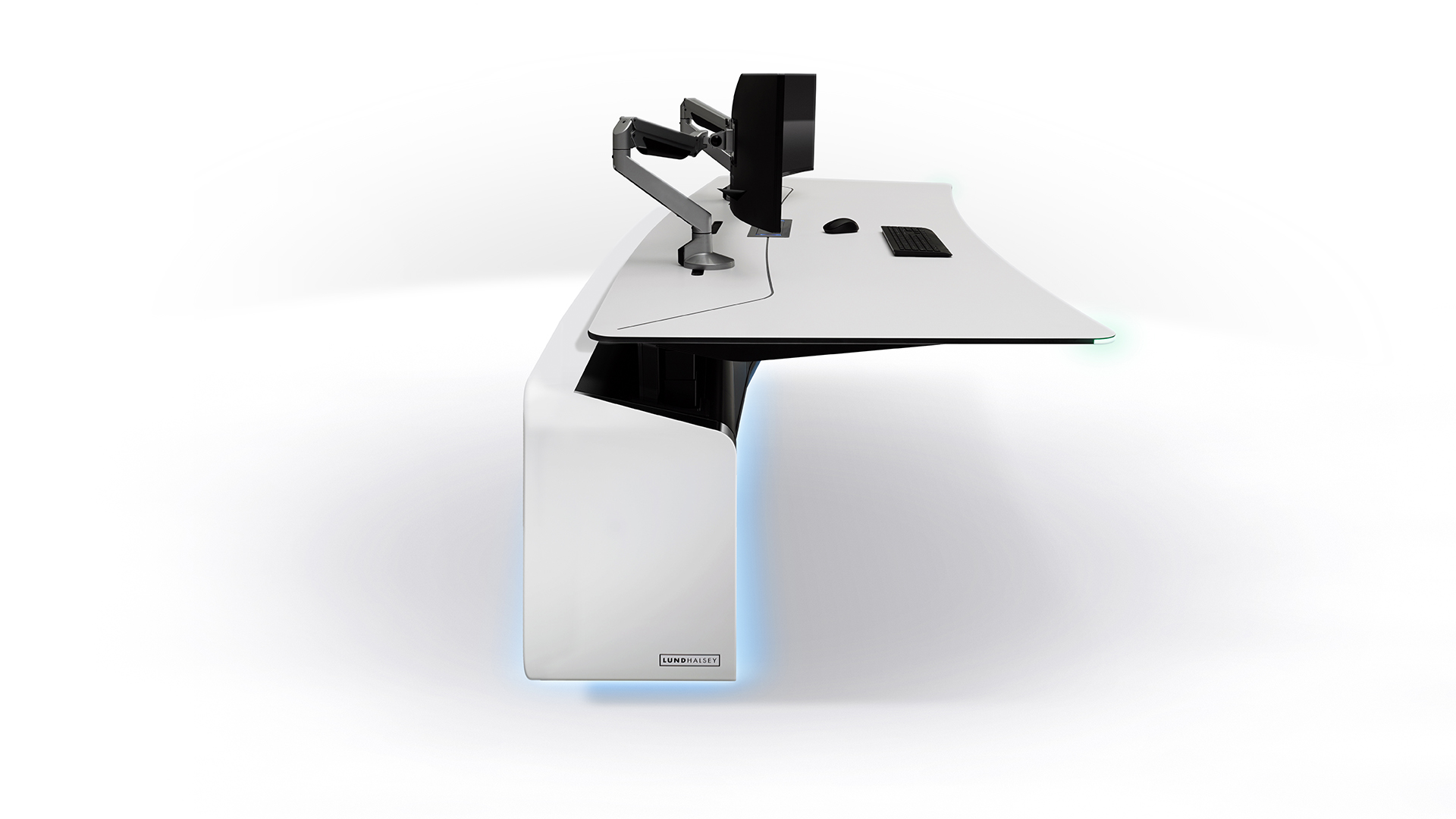 LundHalsey Optima Float no back control room console LundHalsey Optima Float no back control room console