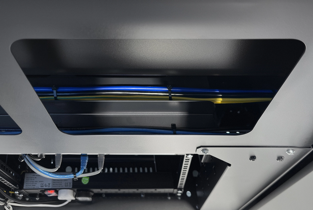 LundHalsey-Optima-Concealed-Cable-Routing INTEGRATED CABLE MANAGEMENT SYSTEM