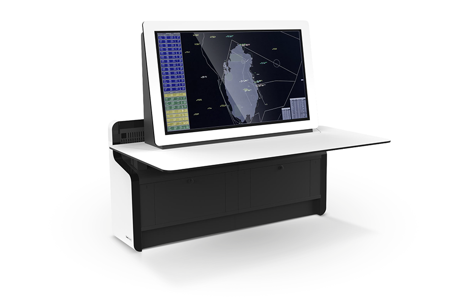 LundHalsey OPTIMA Command ATC radar console with 55-inch radar display LundHalsey OPTIMA Command ATC radar console with 55-inch radar display